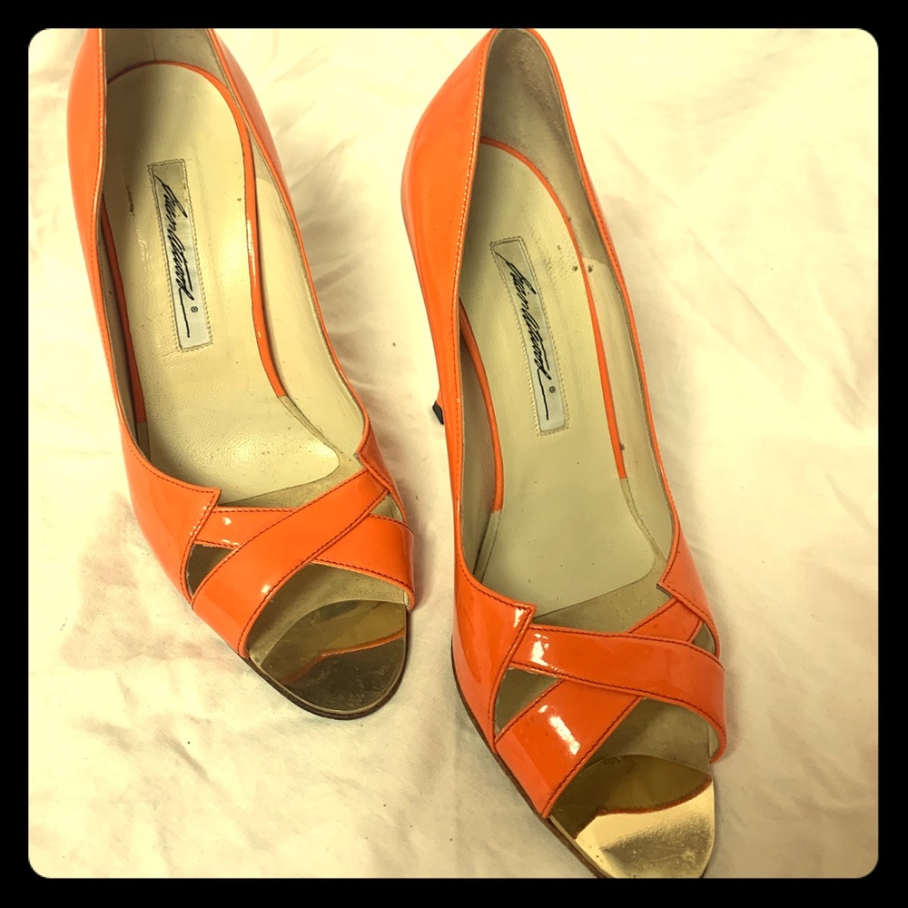 Beautiful orange pumps